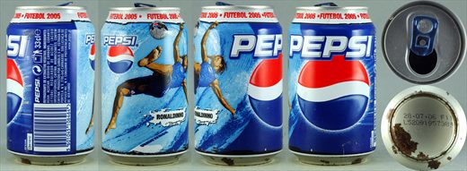 Pepsi futebol 2005 Ronaldinho 33cl 2006-07-28