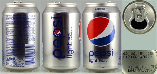 Pepsi light 330ml 2015