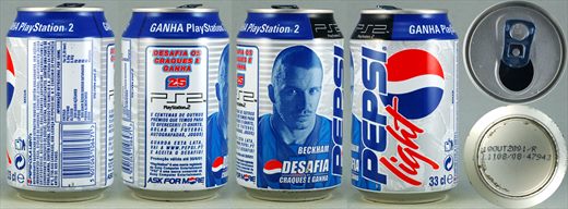 Pepsi Light desafia craques e ganha Backham 33cl 2001-08