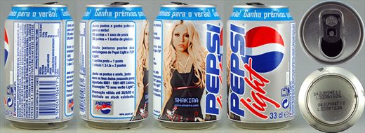Pepsi light Shakira 33cl 2004-01-04