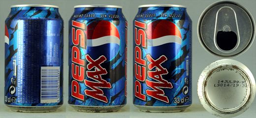Pepsi Max 33cl 1999-07-14
