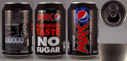 Pepsi Max 330ml 2014-12