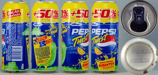 Pepsi Twist edicao limitada 500ml 2007