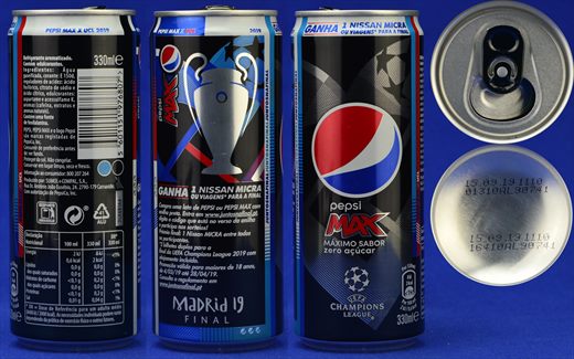 Pepsi Max UEFA Champions League Madrid 19 Final 330ml 2019