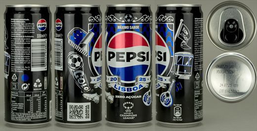 Pepsi zero Lisboa 2025 330ml 2025