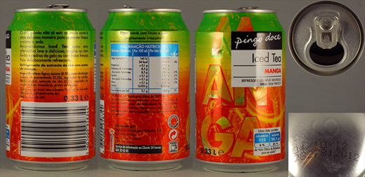 Pingo Doce Iced Tea Manga 0,33L 2012