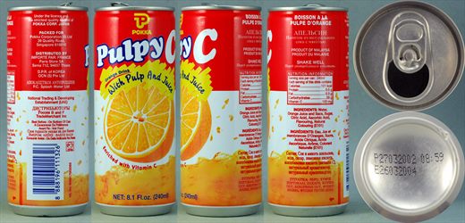 Pokka Pulpy C orange 240ml 2002