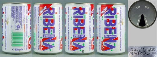 Ribena Sparkling Diet Blackcurrant 330ml 1988