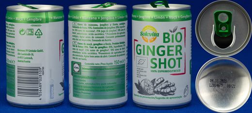 Solevita Bio Ginger Shot 150ml 2021-11-06