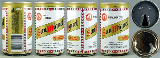 San Miguel Pilsener Cristal 33cl 1986