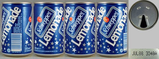 Schweppes Lemonade 330ml 1988