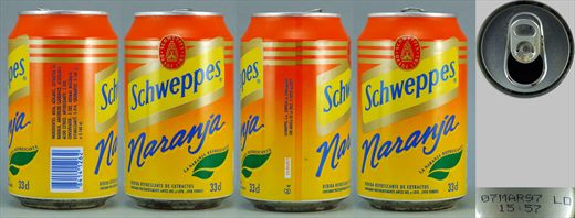 Schweppes Naranja 33cl 1997