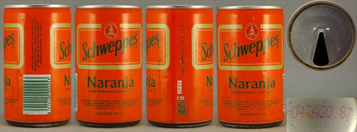 Schweppes Naranja 320ml 1987