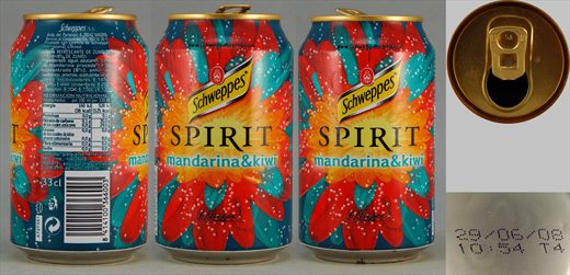 Schweppes Spirit Mandarina and Kiwi 33cl 2008