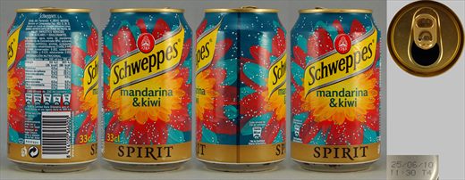Schweppes Spirit Mandarina and Kiwi 33cl 2010
