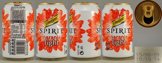 Schweppes Spirit Naranja Light 33cl 2009