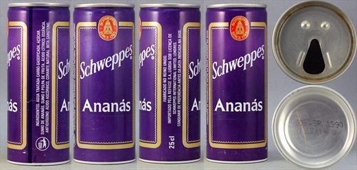 Schweppes ananas 250ml 1990