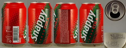 Snappy Cola Unicer 33cl 2006
