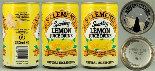 St. Clements Lemon 330ml 1989-04