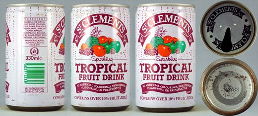 St. Clements Tropical Fruit Drink 330ml 1988-05