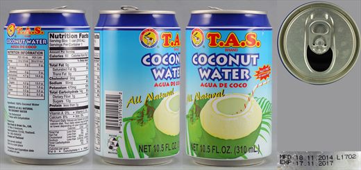 T.A.S. Coconut Water 310ml 2017