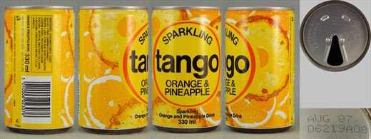 Tango Orange and Pineapple 330ml 1987