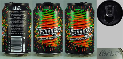 Tango Orange and Pineapple 330ml 2001