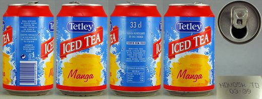 Tetley Iced Tea Manga 33cl 2005