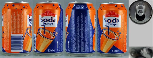 Top Budget Soda Orange 33cl 2005