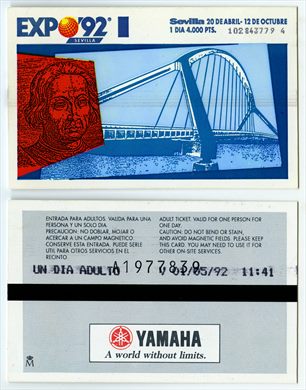Espanha, Sevilha, Expo'92 (entrada)