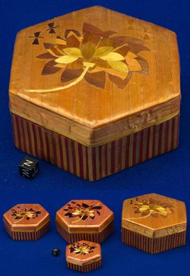 Caixa hexagonal (4 caixas)