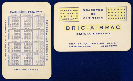 Bric-A-Brac Emilia Ribeiro 1982
