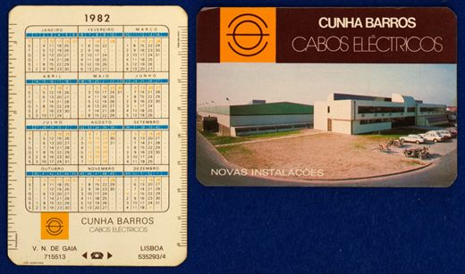 Cunha Barros cabos electricos 1982