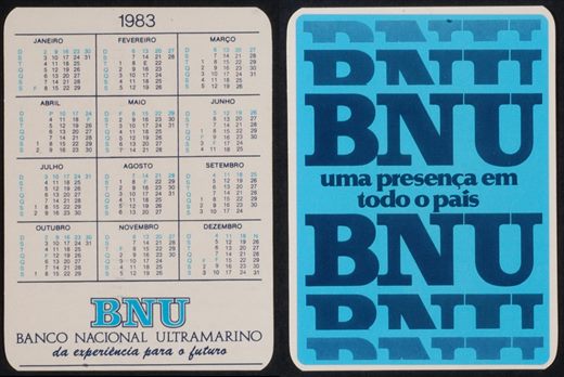 Banco Nacional Ultramarino 1983