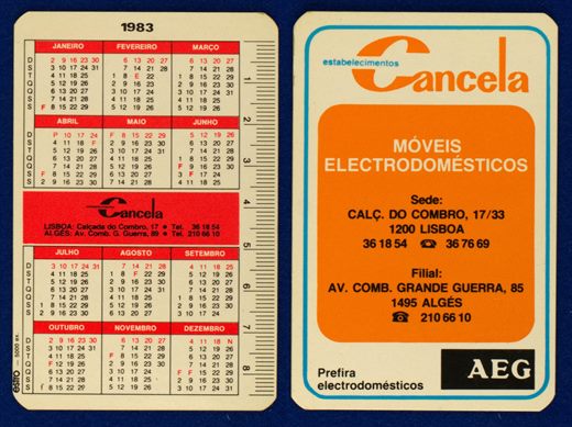 Estabelecimentos Cancela 1983