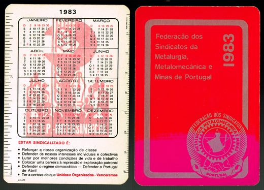 Federacao dos Sindicatos Metalurgia, Metalmecanica e Minas 1983