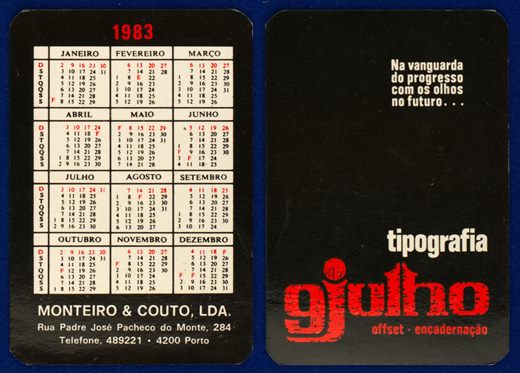 Tipografia 9julho - Monteiro e Couto 1983