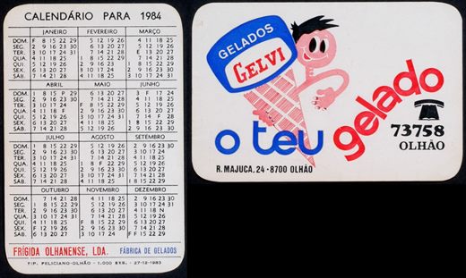 Frigida Olhanense - Gelados Gelvi 1984