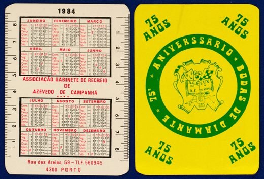 Associacao de Recreio de Azevedo de Campanha - 75 anos 1984