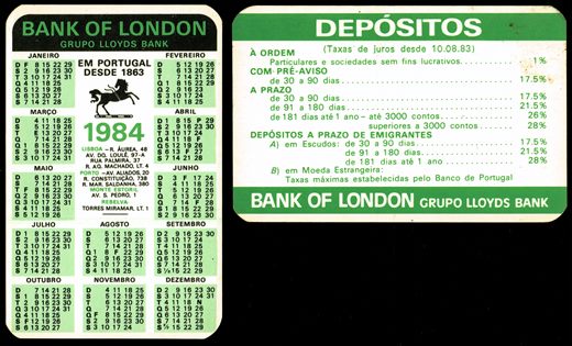 Bank of London 1984