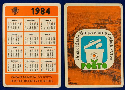 Camara Municipal do Porto Pelouro da Limpeza S. Gerais 1984