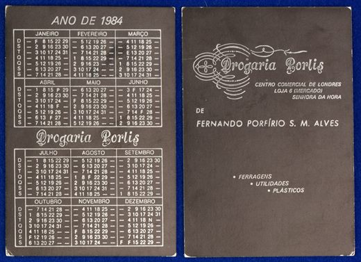 Drogaria Borlis de Fernando Porfirio S.M. Alves 1984