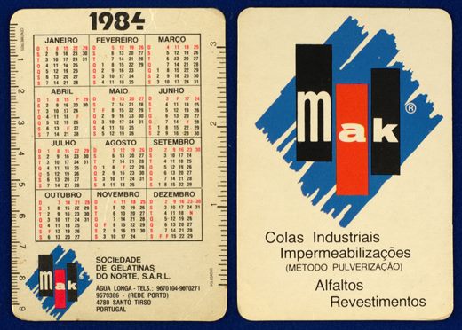 Sociedade de Gelatinas do Norte, S.A.R.L. - Mak 1984