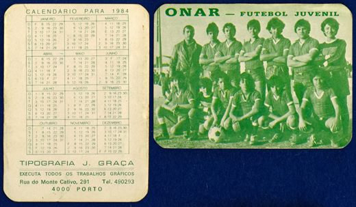 Tipografia J. Graca - ONAR futebol juvenil 1 1984