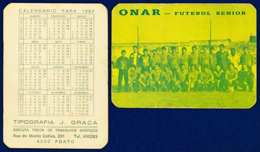 Tipografia J. Graca - ONAR futebol juvenil 2 1984