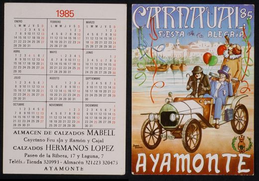 Almacen de Calzados Mabell - Carnaval 85 - Ayamonte 1985