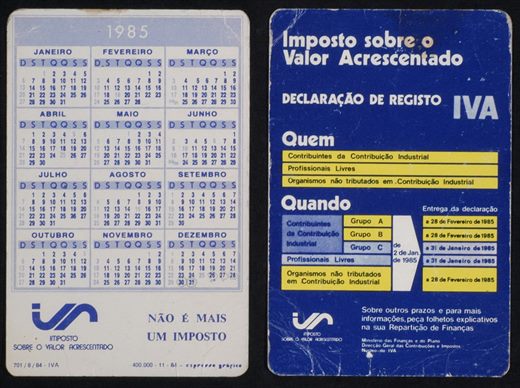 Imposto Sobre o Valor Acrescentado (IVA) 1985