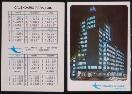 Tranquilidade seguros 1985