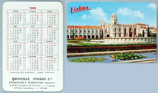Bulhosas Irmaos - Portugal-Lisboa-Mosteiro dos Jeronimos 1985
