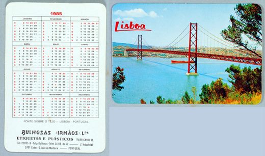 Bulhosas Irmaos - Portugal-Lisboa-Ponte sobre o Tejo 1985